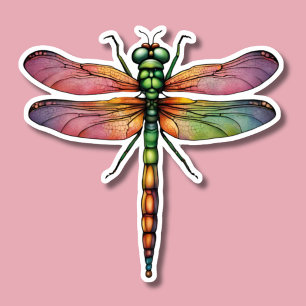 Kleurrijke Dragonfly Waterdicht Sticker