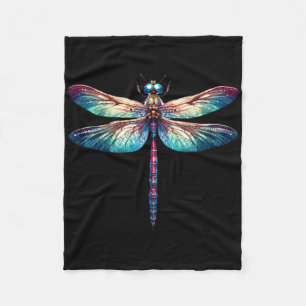 Kleurrijke Dragonfly Waterverf Art Insect Lover Ea Fleece Deken