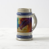 Kleurrijke Draken in Liefde Bierpul (Voorkant rechts)