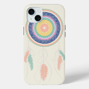Kleurrijke Dream Catcher Mandala iPhone 15 Mini Hoesje