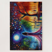 Kleurrijke dreamscape abstracte fantasiegradiënt legpuzzel (Verticaal)