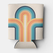 Kleurrijke driedubbele retro-archen blikjeskoeler (Voorkant)