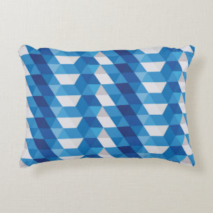 Kleurrijke Driehoek Geometrisch Patroon Accent Kussen