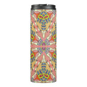 Kleurrijke driehoek patchwork, met de hand geteken thermosbeker (Achterkant)