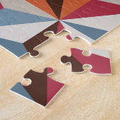 Kleurrijke driehoek Tegels: mozaïek Legpuzzel (Zijkant)