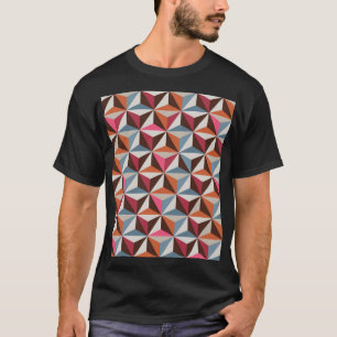 Kleurrijke driehoek Tegels: mozaïek T-shirt