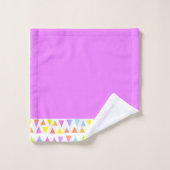 Kleurrijke Driehoek Waterverf Patroon Bad Handdoek (Wasdoekje)