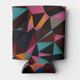 Kleurrijke driehoeken Abstracte geometrische achte Blikjeskoeler