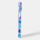 Kleurrijke driehoeken tessellation in koel blauw Case-Mate iPhone case (Achterkant / Rechts)