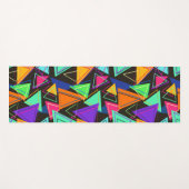 Kleurrijke driehoeken yogamat (Voorkant (horizontaal))