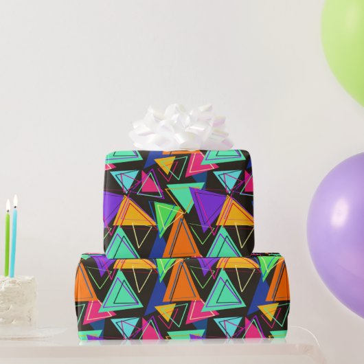 Kleurrijke Driehoekjes Inpakpapier (Feestgeschenken)