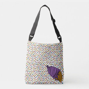 Kleurrijke Druiven Ijsje Cone icecreamliciouS Crossbody Tas