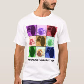 Kleurrijke Drum Pattern Pop Art Rhythm Quote Unise T-shirt (Voorkant)