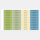Kleurrijke dunne strijklabels voor kinderen Waterd Labels (Vel)
