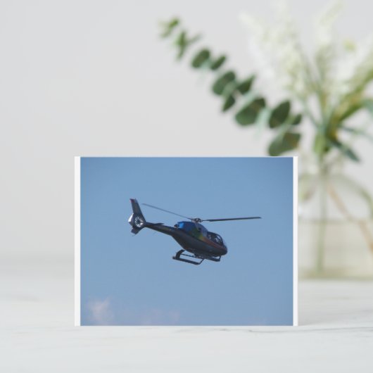 Kleurrijke E120-helikopter Briefkaart (Staand voorkant)