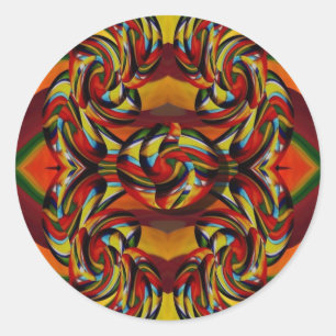 Kleurrijke Earth Tones Stickers