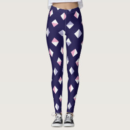 Kleurrijke edelsteen naadloos patroon leggings