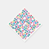 Kleurrijke Edelstenen Papieren servetten (Hoek)