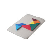Kleurrijke eend Tangram Badmat (Gekanteld)