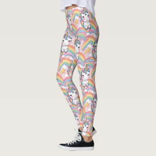 Kleurrijke Eenhoorn regenboog ballon patroon voor Leggings