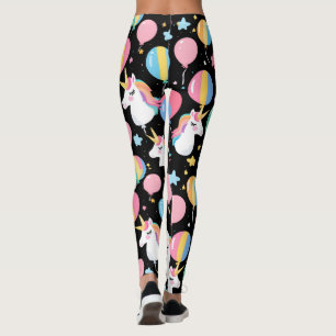 Kleurrijke Eenhoorn regenboog ballon patroon voor  Leggings