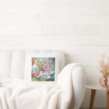 Kleurrijke eenhoorn Sierkussen