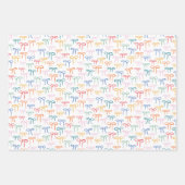 Kleurrijke eenvoudige bogen patroon inpakpapier vel (Voorkant 2)