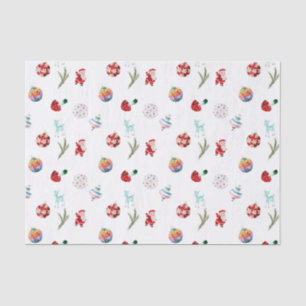 Kleurrijke eenvoudige vrolijke kerst tissuepapier