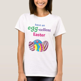 Kleurrijke EGGcellent Easter Egg T-shirt