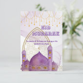 Kleurrijke Eid Mubarak Kaart (Staand voorkant)
