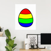Kleurrijke eieren poster (Thuiskantoor)