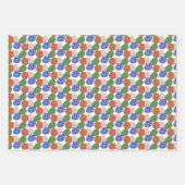 Kleurrijke eig patterned inpakpapier vel (Voorkant)