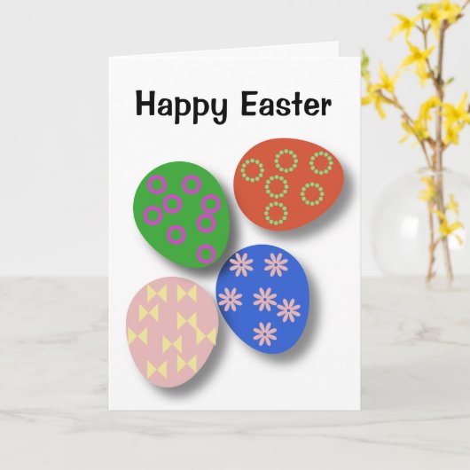 Kleurrijke eig patterned kaart (Gele Bloem)