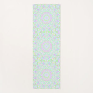 Kleurrijke eigenzinnige groovy eclectische pastel  yogamat