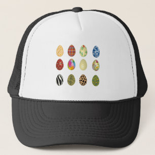 kleurrijke eitjes trucker pet