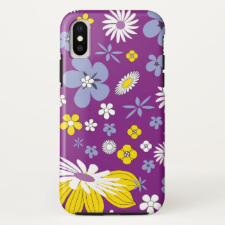 Kleurrijke Elegante Bloemen iPhone X Hoesje