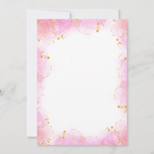 Kleurrijke Elegante Bloementuin Verjaardag Tea Par Kaart (Achterkant)