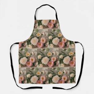 Kleurrijke Elegante geïnspireerde bloemetjes Schort