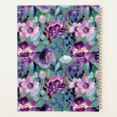 Kleurrijke elegante waterverf bloemenplanner planner (Achterkant)