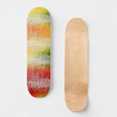 Kleurrijke Elektrische Abstracte Kunst Skateboard (Voorkant)