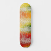 Kleurrijke Elektrische Abstracte Kunst Skateboard (Voorkant)