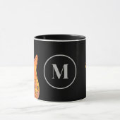 Kleurrijke elektrische gitaar monogram mok (Midden)