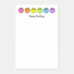 Kleurrijke Emoji-gezichten blijven glimlachen Post-it® Notes
