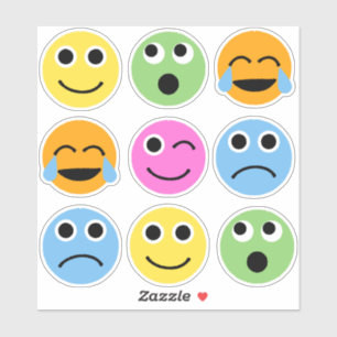 Kleurrijke Emojis Faces Emoticons Stickers
