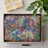 Kleurrijke en Abstracte Acryl Bloemen Canvas Tissuepapier (Geschenk)