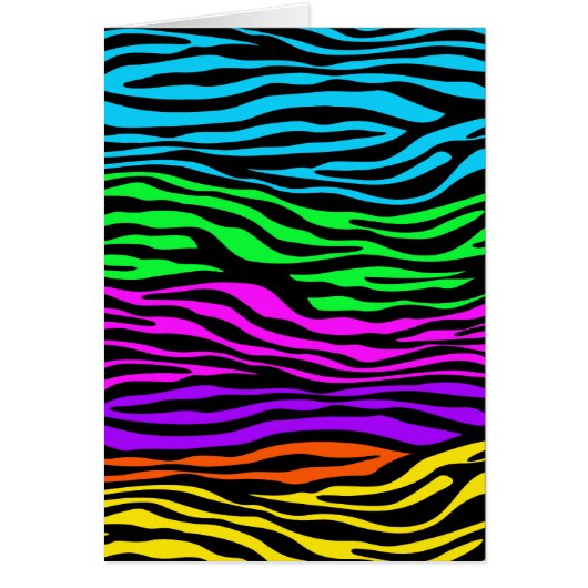 Kleurrijke en dunne Zebra afdrukken (Voorkant)