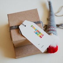 Kleurrijke en heldere Vrolijke Kerstmis aan en van