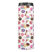 Kleurrijke en lekkere donuts en harten thermosbeker (Achterkant)