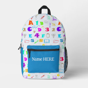 Kleurrijke en leuke Kinder School Supplies & Tech, Bedrukte Rugzak