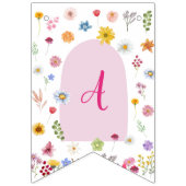 Kleurrijke en levendige Wildflower Bunting Flag Vlaggetjes (Derde vlag)